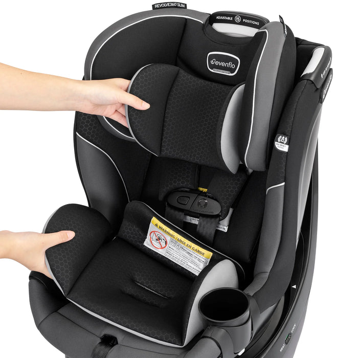 Evenflo Revolve360 Slim 2-in-1 Rotational Car Seat (Canton Black)
