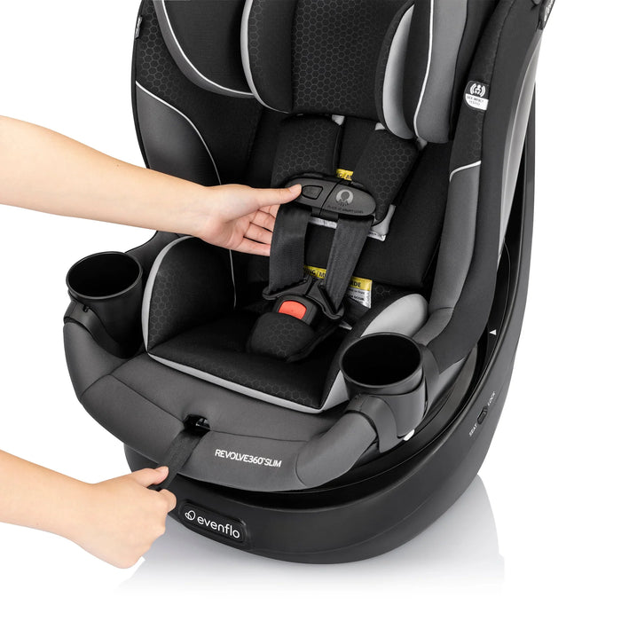 Evenflo Revolve360 Slim 2-in-1 Rotational Car Seat (Canton Black)