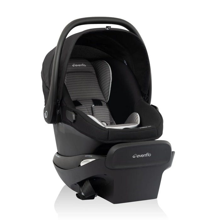 Evenflo - Revolve180 LiteMax NXT Rotational Infant Car Seat with SensorSafe (Cinder Grey)