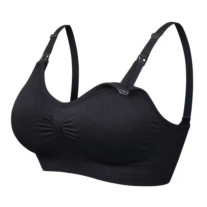 The ComfortFit Nursing Bra - Black/XXL