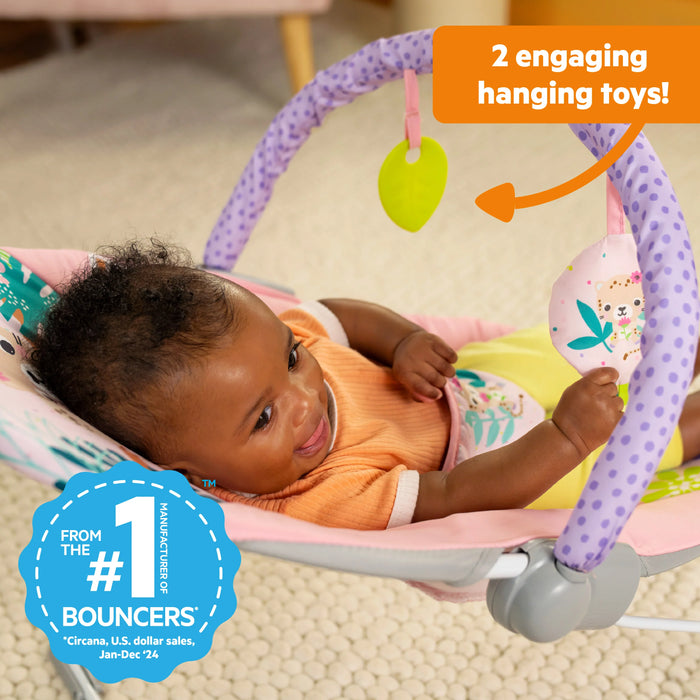 Bright Starts Wildflower Wonders Vibrating Baby Bouncer