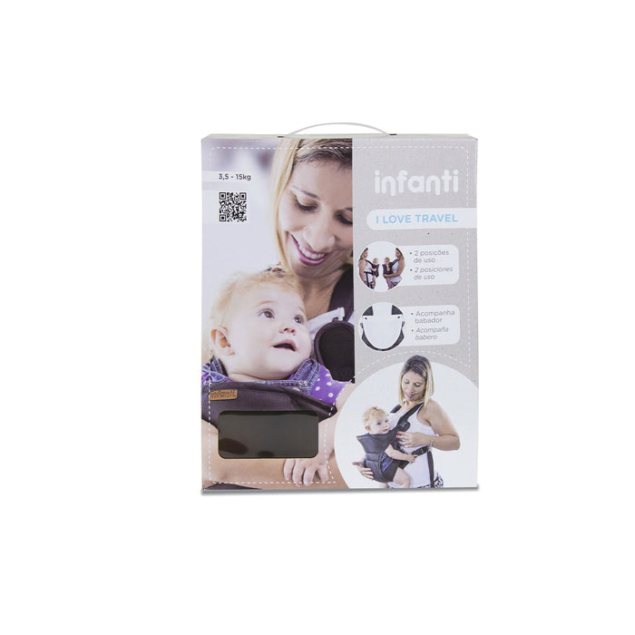 Infanti I Love Travel Baby Carrier, Black - Preggy Plus