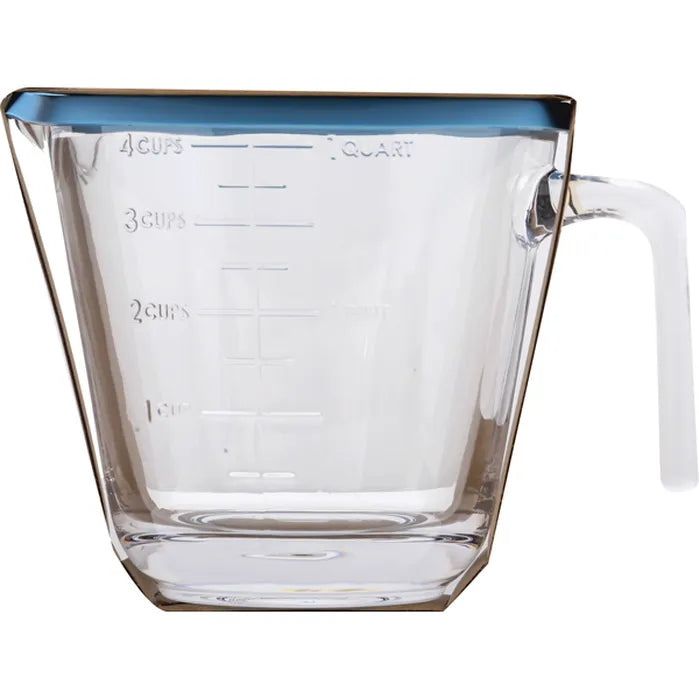 Cravings by Crissy Teigen - 4 Cup Glass Liquid Measuring Cup with Silicone Lif - Preggy Plus