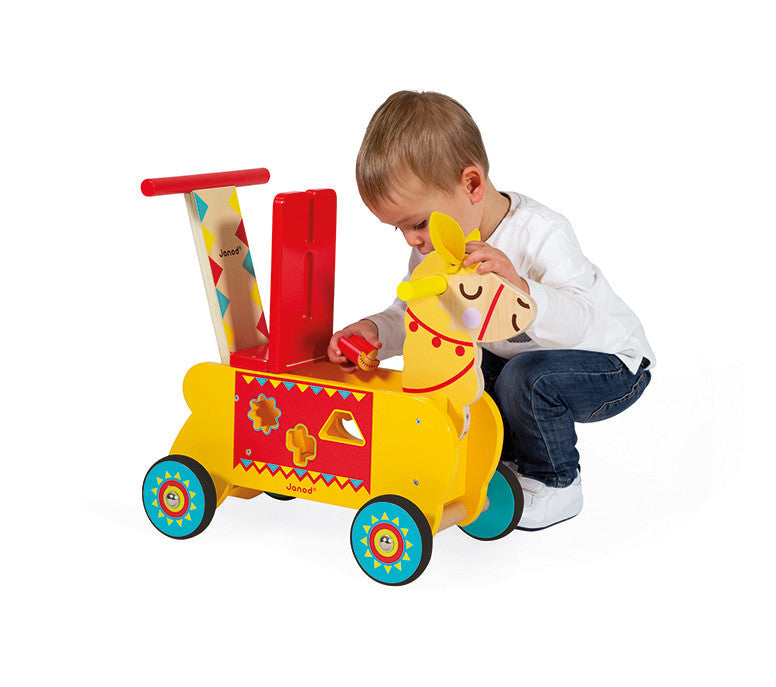 Janod Llama Ride-On (Wood) - Preggy Plus