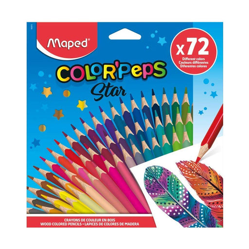 Maped Color Peps Star Colour Pencils, 72 count - Preggy Plus