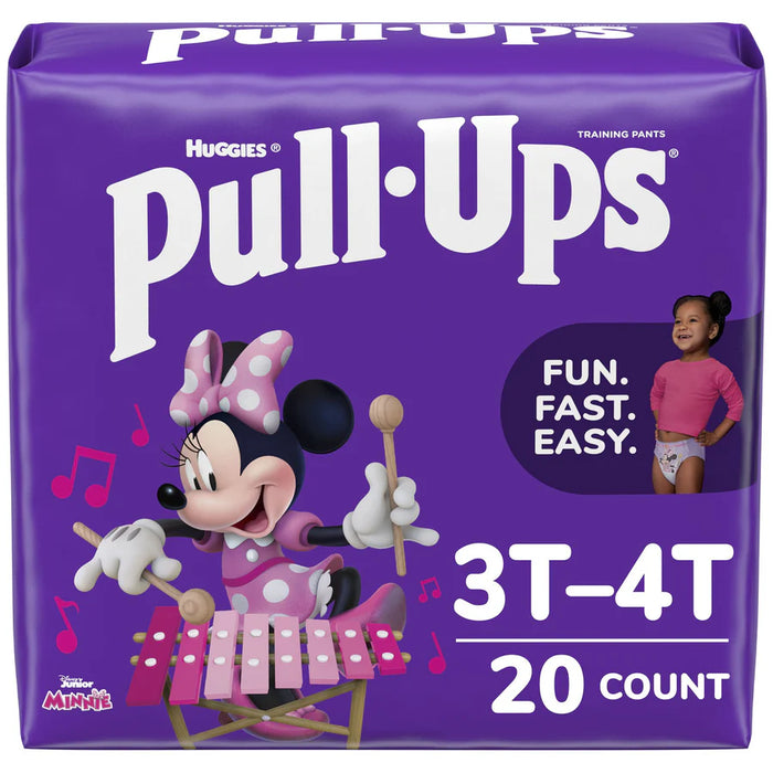 Huggies Pull-Ups® Learning Designs® for Girls Training Pants, 3T to 4T (32-40lbs), 1 Pack of 20