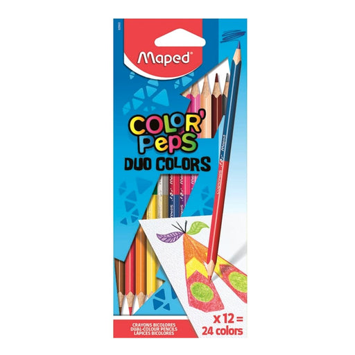 Maped Colour Pencils 12ct Duo Felt Color'Peps - Preggy Plus