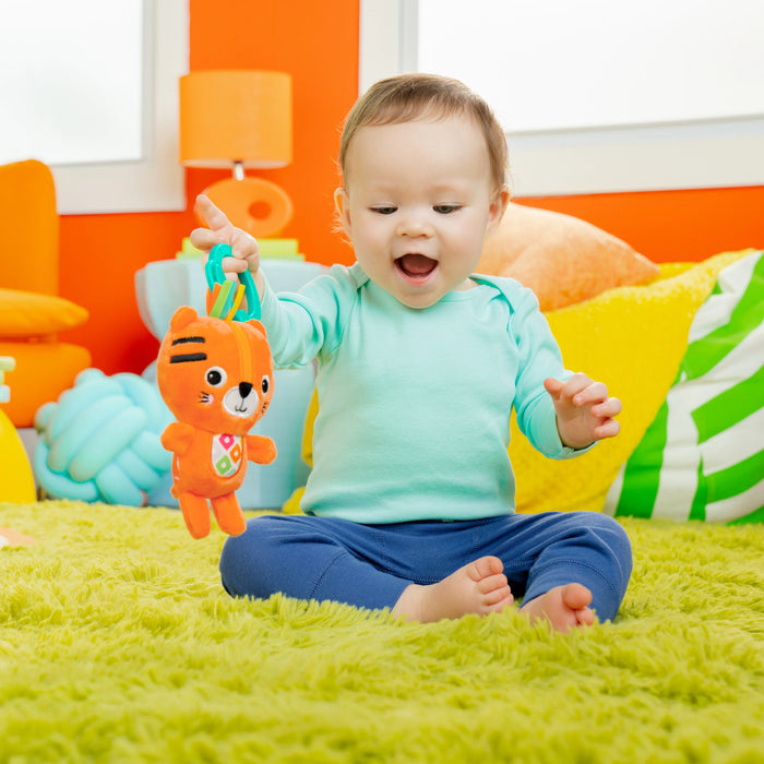 Bright Starts Jingle Joy Reach & Rattle Toy - Tiger