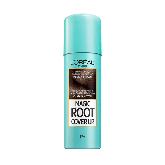 L'Oreal Paris Magic Root Cover Up Gray Concealer Spray (Medium Brown) 2 oz - Preggy Plus