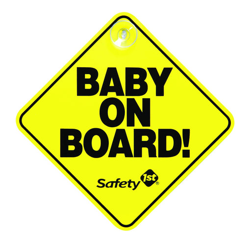 Safety 1st Baby On Board Sign - Yellow - Preggy Plus