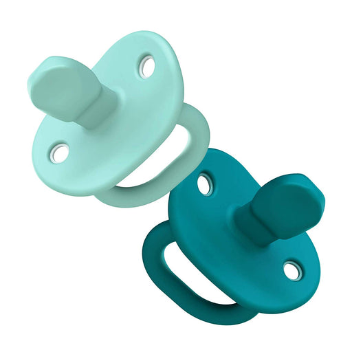 Boon Jewl Orthodontic Silicone Stage 2 Pacifier, Blue, (Pack of 2) - Preggy Plus