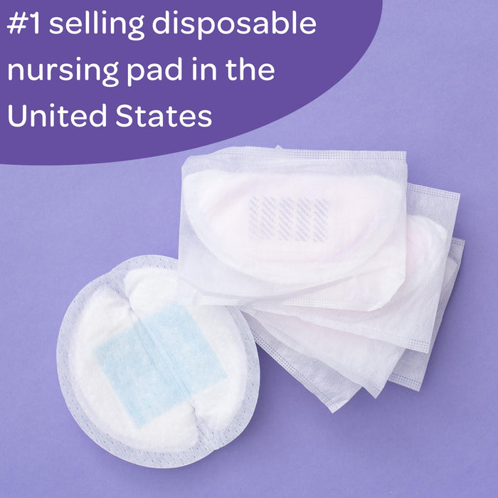 Lansinoh Stay Dry Disposable Nursing Pads for Breastfeeding, 60 Ct