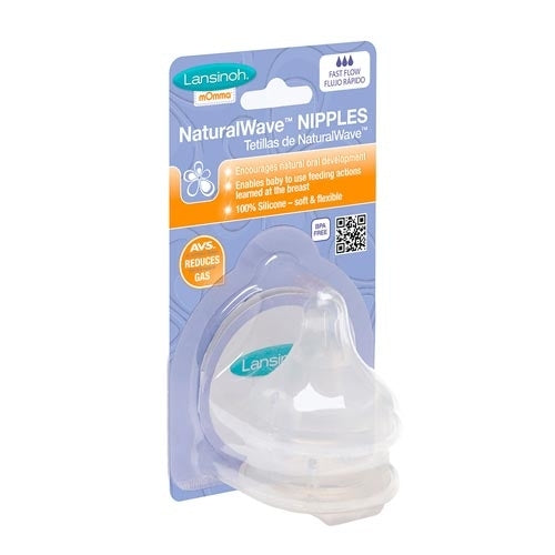 Breastmilk Feeding Bottles with NaturalWave Nipple, Medium Flow, 3