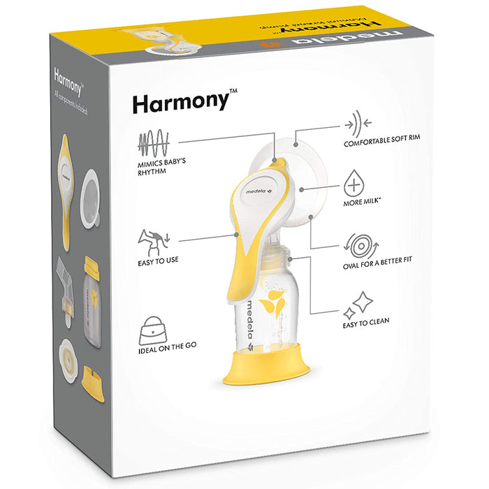  Medela Manual Breast Pump Set - Perfect Pair Bundle, Includes  Harmony Manual Breast Pump & Silicone Breastmilk Collector : Baby