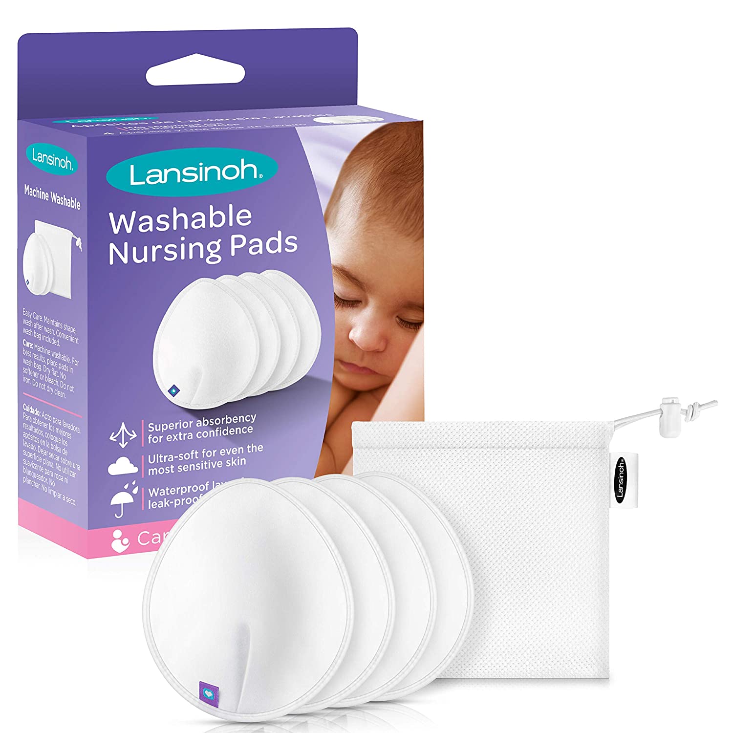 Lansinoh Stay Dry Disposable Nursing Pads - 100ct : Target
