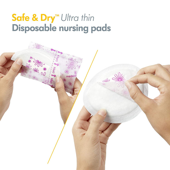 Medela Safe & Dry™ Ultra Thin Disposable Nursing Pads - 30ct - Preggy Plus