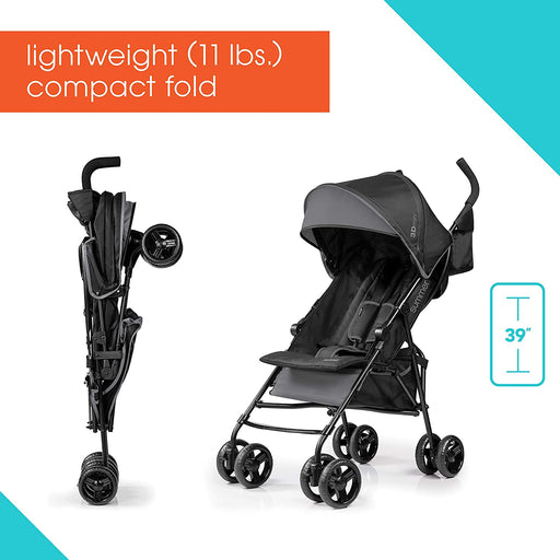 3Dmini® Convenience Stroller (Gray/Black) - Preggy Plus