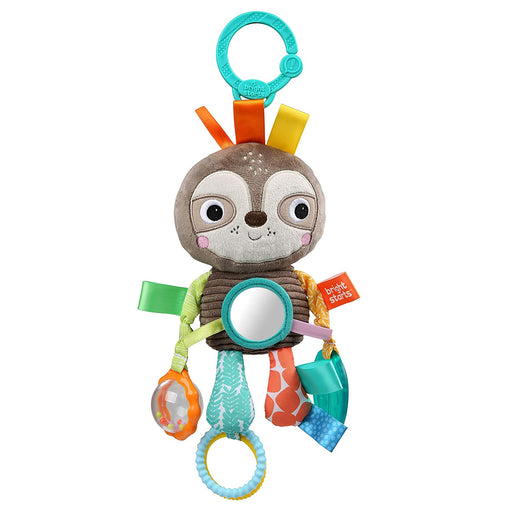 Bright Starts Playful Pals Take-Along Activity Toy, Sloth, Newborn + - Preggy Plus