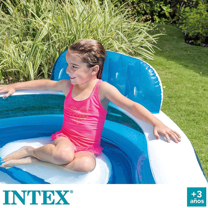 Intex Swim Center Family Lounge Pool with Seats - Preggy Plus