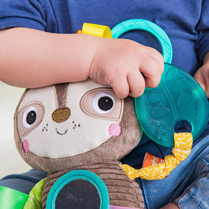 Bright Starts Playful Pals Take-Along Activity Toy, Sloth, Newborn + - Preggy Plus