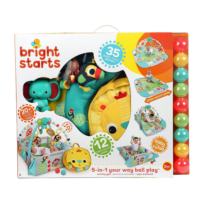 Bright Starts 5-in-1 Your Way Ball Play™ Activity Gym, Green - Preggy Plus