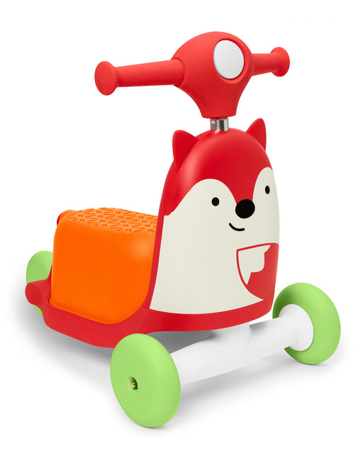 Skip Hop Zoo 3-In-1 Wagon/Ride On/Scooter Toy, Fox - Preggy Plus