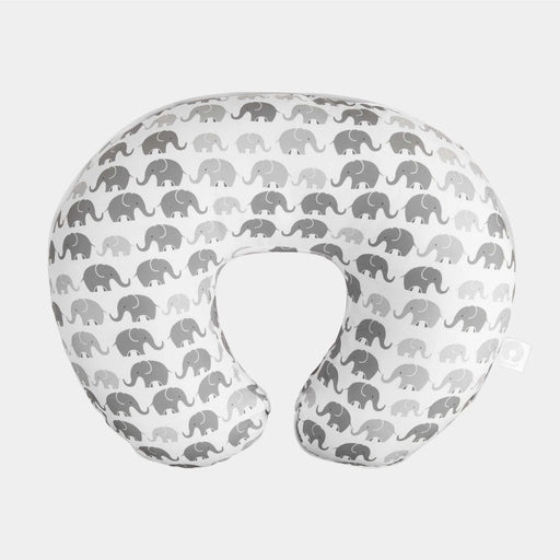 Boppy Premium SLIPCOVER for Nursing Pillows - Grey Elephants Plaid - Preggy Plus