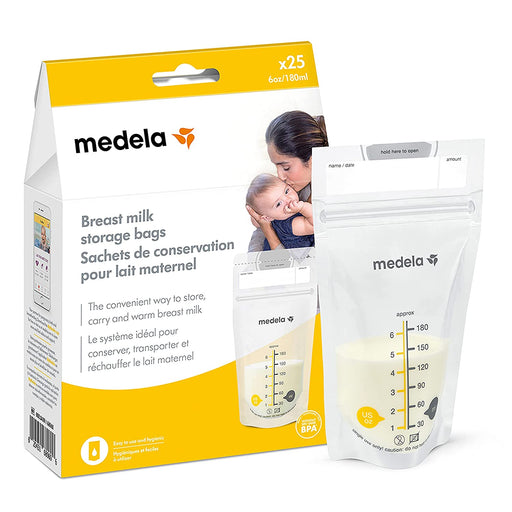 Medela Breastmilk Storage Bags - 25 Count - Preggy Plus