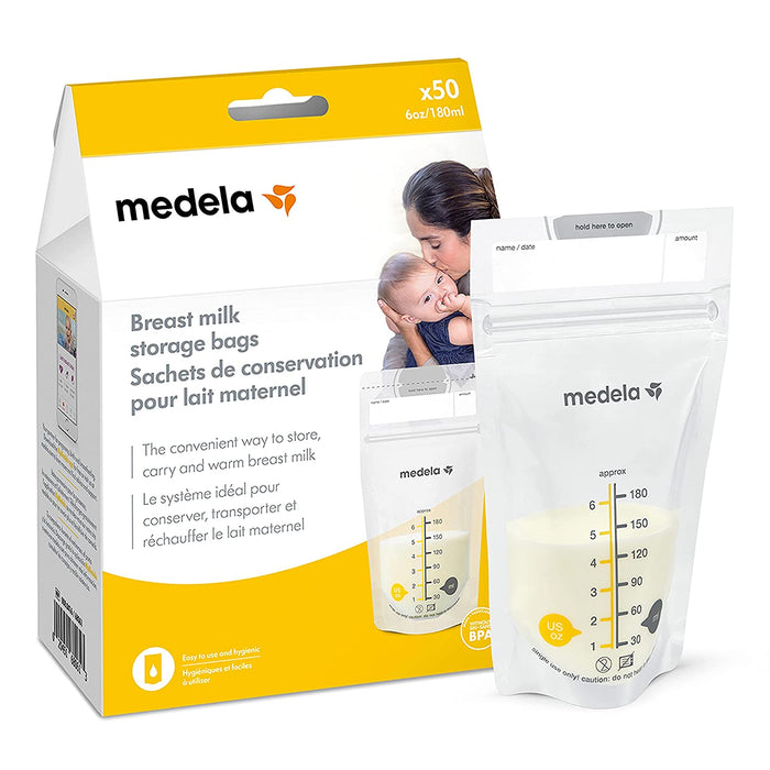 Medela Breastmilk Storage Bags - 50 Count - Preggy Plus