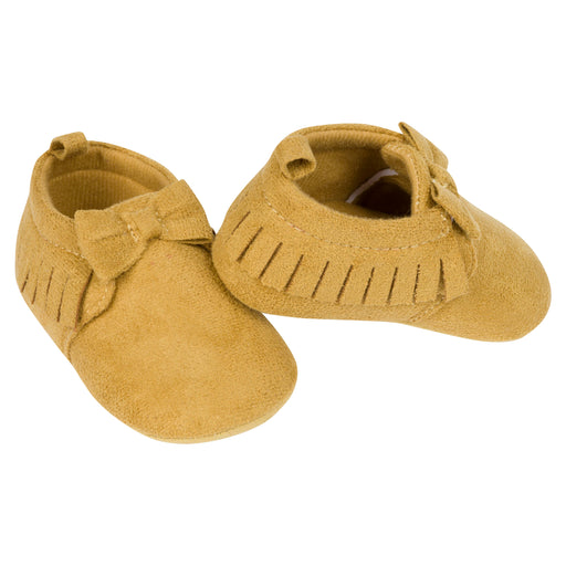 Baby Girls' Taupe Fringe Faux Suede Shoes, 6 - 9 Months (2317911DA G03 6/9) - Preggy Plus