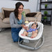 Baby Trend Smart Steps My First Rocker 2 Bouncer- Two of a Kind Grey - Preggy Plus