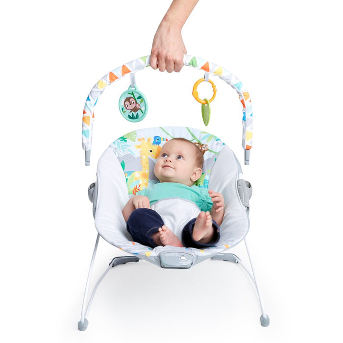 Bright Starts Safari Fun™ - Vibrating Bouncer (12204) - Preggy Plus