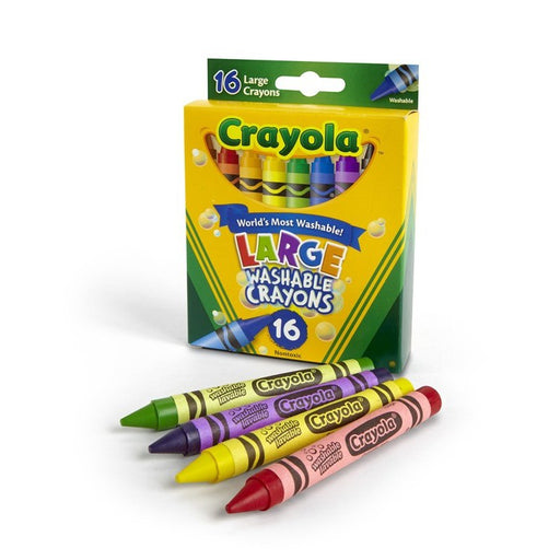 Crayola Large Washable Crayons 16ct (52-3281) - Preggy Plus
