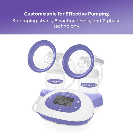 Lansinoh Signature Pro Double Portable Electric Breast Pump with LCD Screen - Preggy Plus