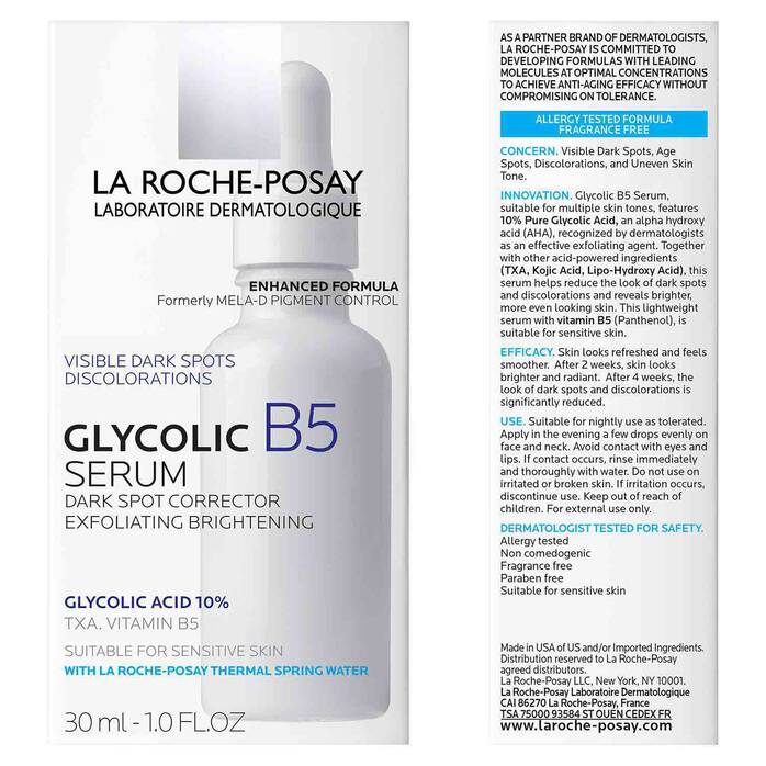 La Roche Posay Glycolic B5 10% Pure Glycolic Acid Serum - 30ml/1 fl oz - Preggy Plus