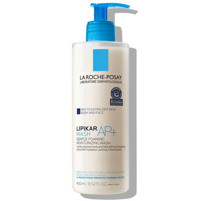 La Roche Posay Lipikar Wash AP+ Moisturizing Body & Face Wash - 400ml/13.52fl oz - Preggy Plus