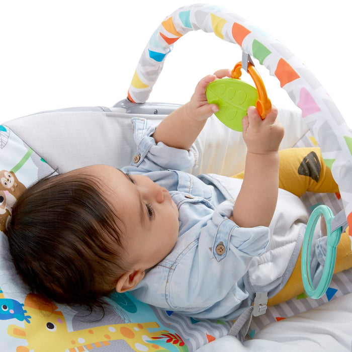 Bright Starts Safari Fun™ - Vibrating Bouncer (12204) - Preggy Plus