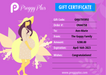 Gift Certificate - Purple Design - Preggy Plus
