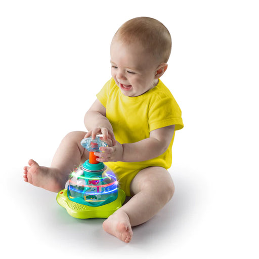 Bright Starts Press & Glow Spinner-Green (10042) - Preggy Plus