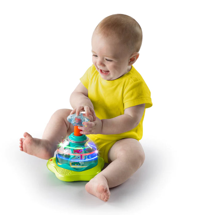 Bright Starts Press & Glow Spinner-Green (10042) - Preggy Plus