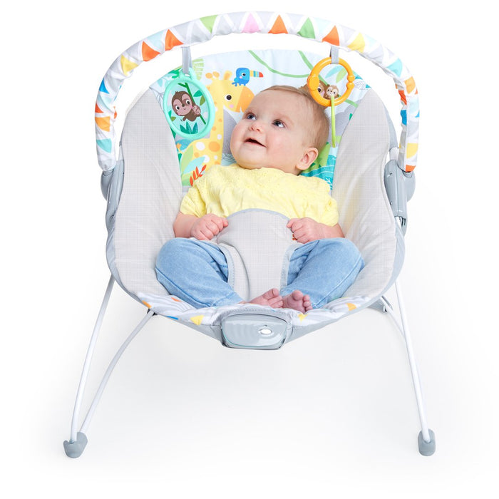 Bright Starts Safari Fun™ - Vibrating Bouncer (12204) - Preggy Plus