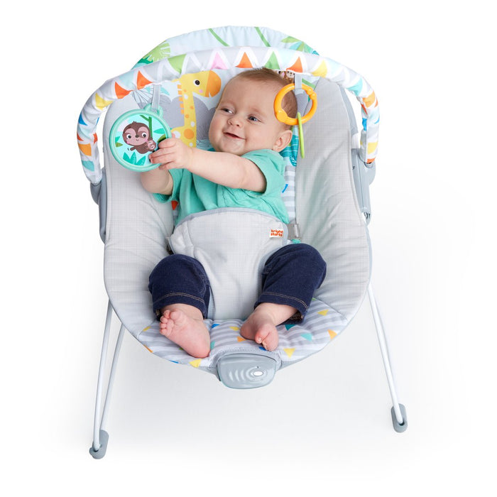 Bright Starts Safari Fun™ - Vibrating Bouncer (12204) - Preggy Plus