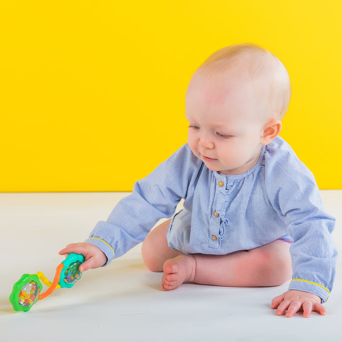 Bright Starts Rattle & Shake Barbell Toy,  Ages 3 months Plus - Preggy Plus